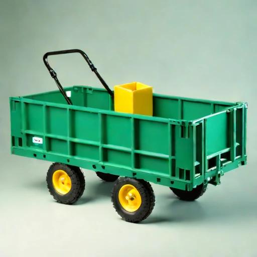 A thermokarst-rated haul cart, photographed against a plain background