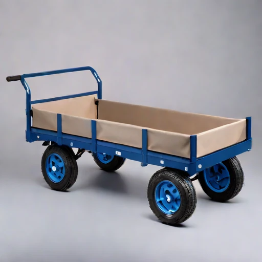 A thermokarst-rated haul cart, photographed against a plain background