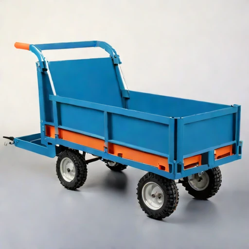 A thermokarst-rated haul cart, photographed against a plain background