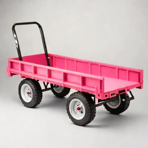 A thermokarst-rated haul cart, photographed against a plain background