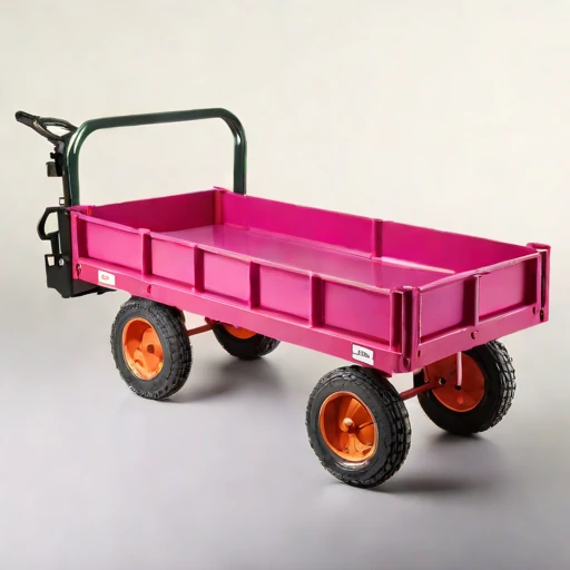 A thermokarst-rated haul cart, photographed against a plain background