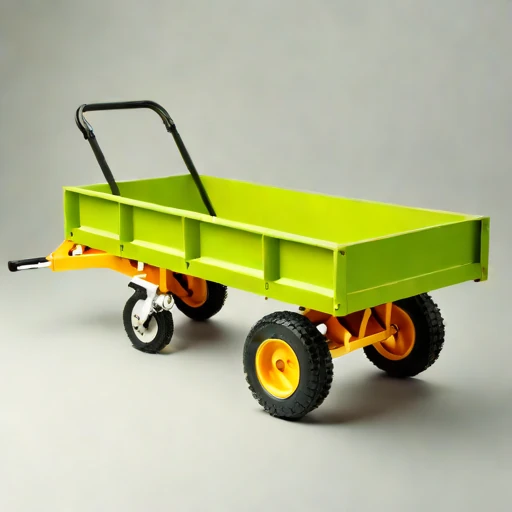 A thermokarst-rated haul cart, photographed against a plain background