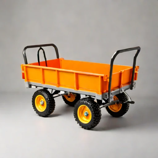 A thermokarst-rated haul cart, photographed against a plain background