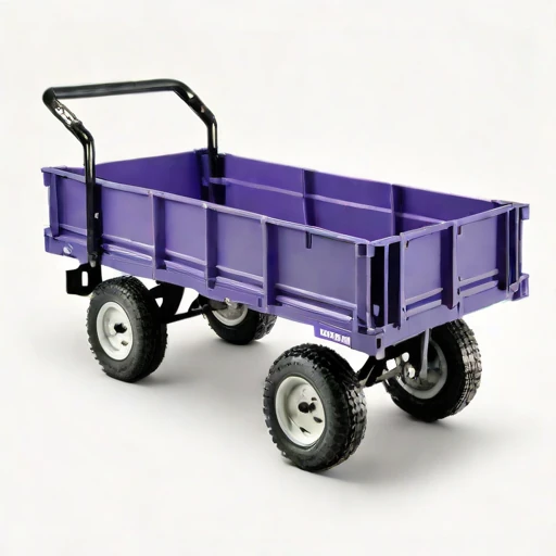 A thermokarst-rated haul cart, photographed against a plain background