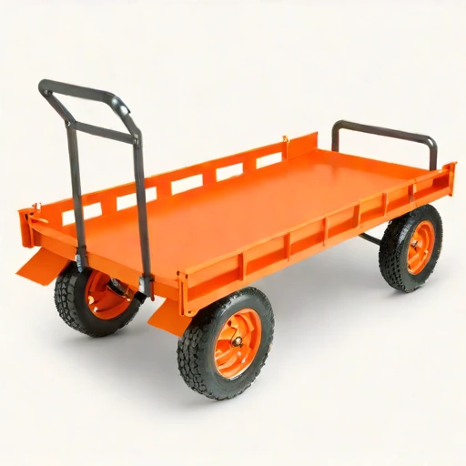 A thermokarst-rated haul cart, photographed against a plain background