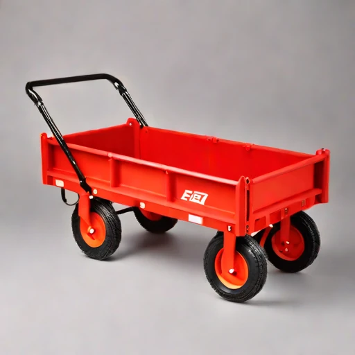 A thermokarst-rated haul cart, photographed against a plain background