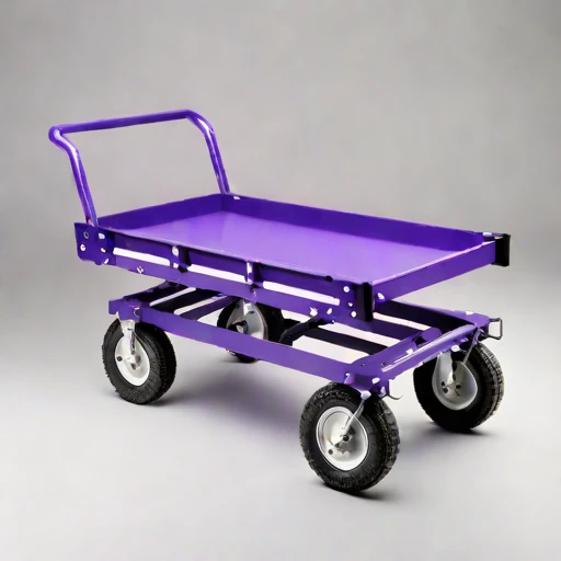 A thermokarst-rated haul cart, photographed against a plain background