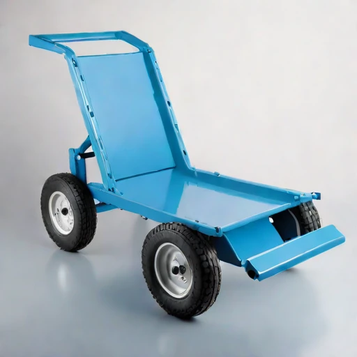 A thermokarst-rated haul cart, photographed against a plain background