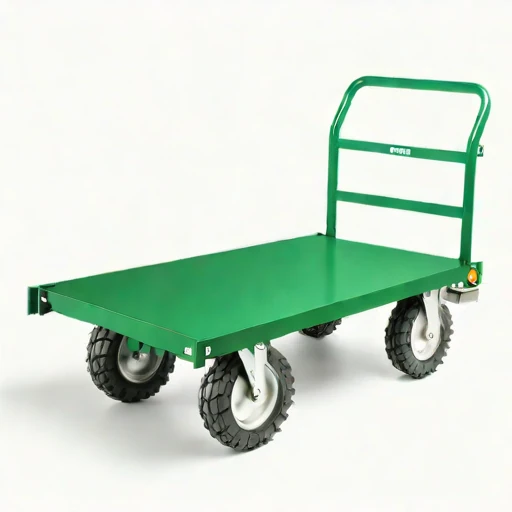 A thermokarst-rated haul cart, photographed against a plain background