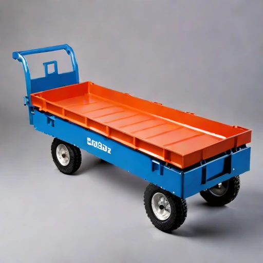 A thermokarst-rated haul cart, photographed against a plain background
