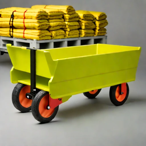 A thermokarst-rated haul cart, photographed against a plain background