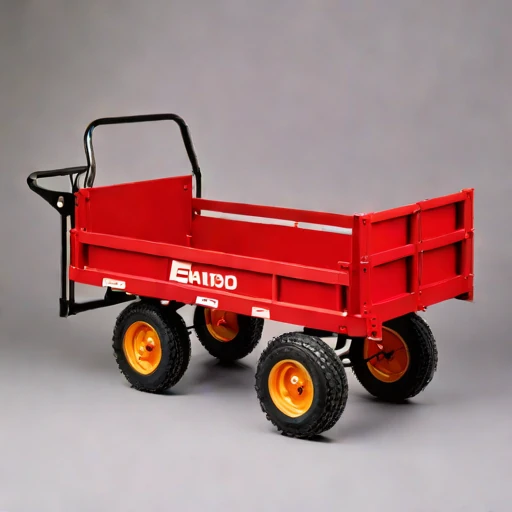 A thermokarst-rated haul cart, photographed against a plain background