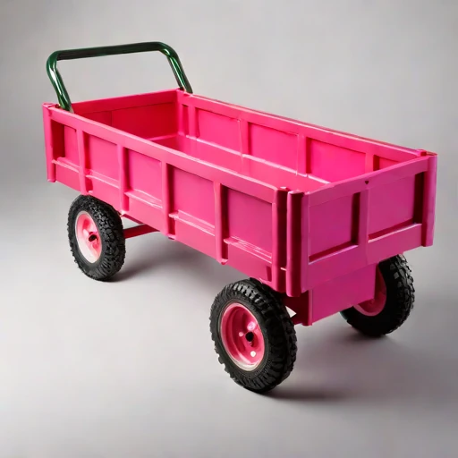 A thermokarst-rated haul cart, photographed against a plain background