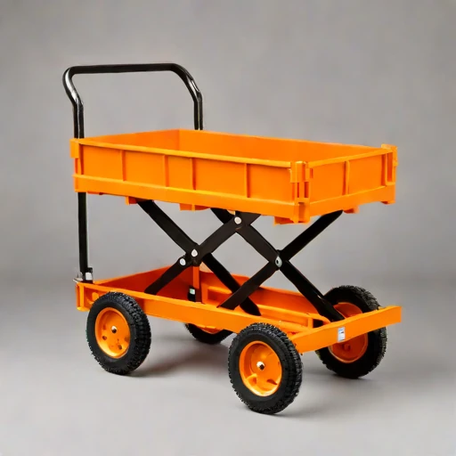 A thermokarst-rated haul cart, photographed against a plain background