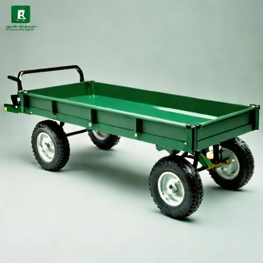 A thermokarst-rated haul cart, photographed against a plain background