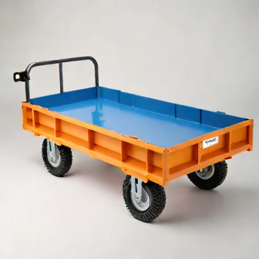 A thermokarst-rated haul cart, photographed against a plain background