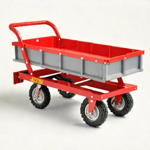 A thermokarst-rated haul cart, photographed against a plain background