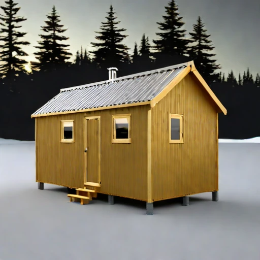 A tidal-race pilot cottage, photographed against a plain background