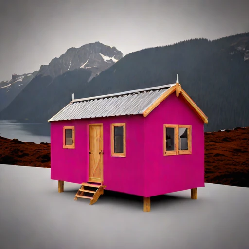 A tidal-race pilot cottage, photographed against a plain background