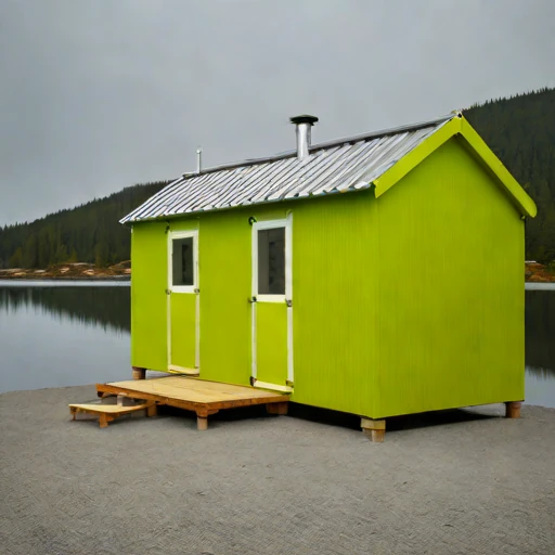 A tidal-race pilot cottage, photographed against a plain background