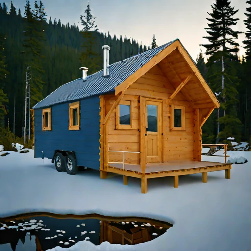 A tidal-race pilot cottage, photographed against a plain background