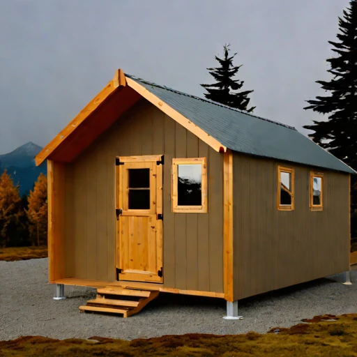 A tidal-race pilot cottage, photographed against a plain background