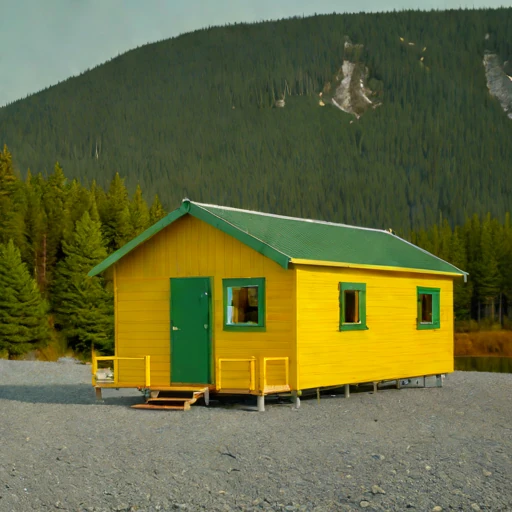 A tidal-race pilot cottage, photographed against a plain background