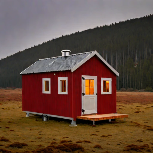 A tidal-race pilot cottage, photographed against a plain background