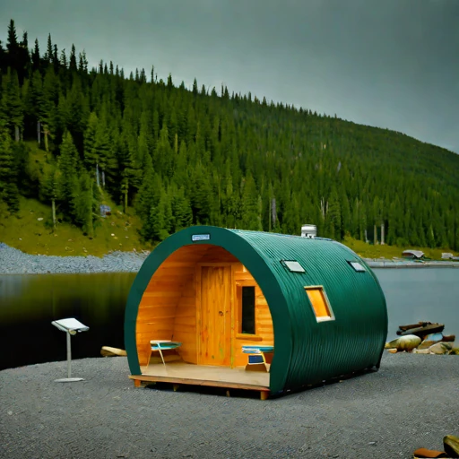 A tidal-race pilot cottage, photographed against a plain background