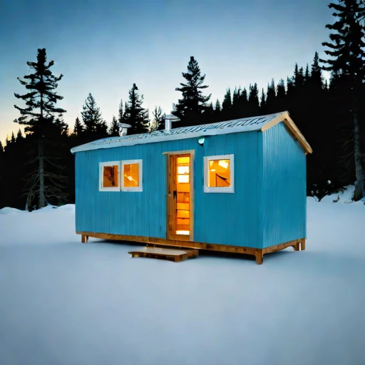A tidal-race pilot cottage, photographed against a plain background