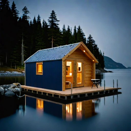 A tidal-race pilot cottage, photographed against a plain background