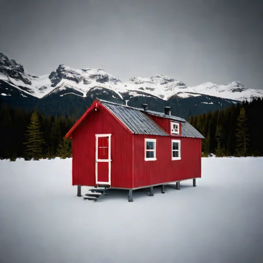 A tidal-race pilot cottage, photographed against a plain background