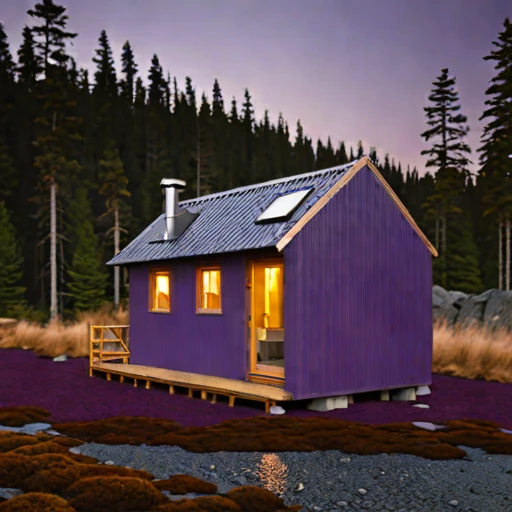 A tidal-race pilot cottage, photographed against a plain background