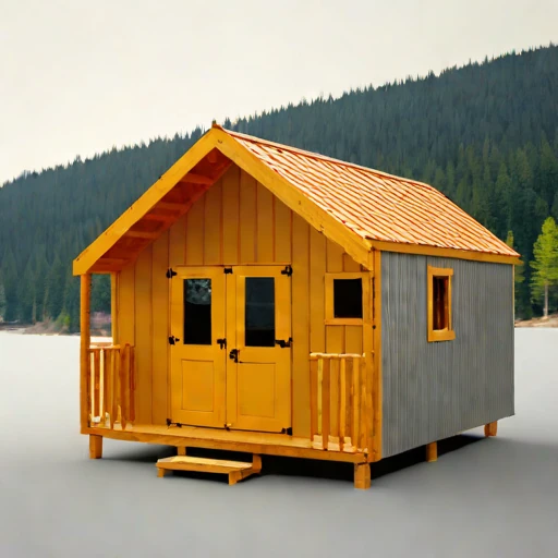 A tidal-race pilot cottage, photographed against a plain background