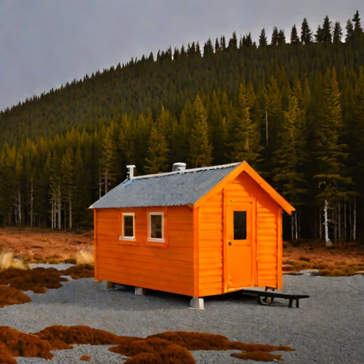 A tidal-race pilot cottage, photographed against a plain background