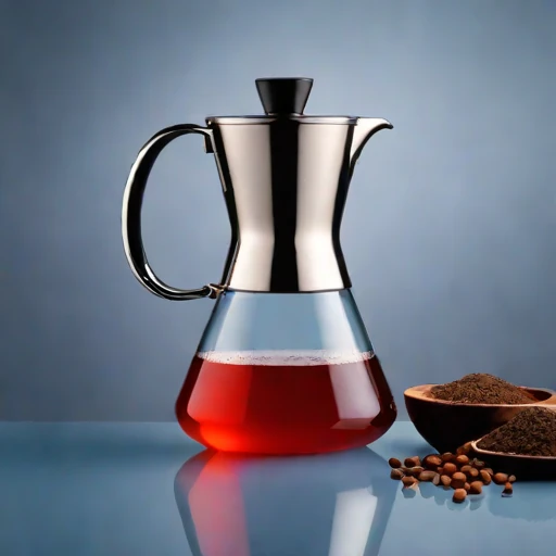 A thermocline steeping flask, photographed against a plain background