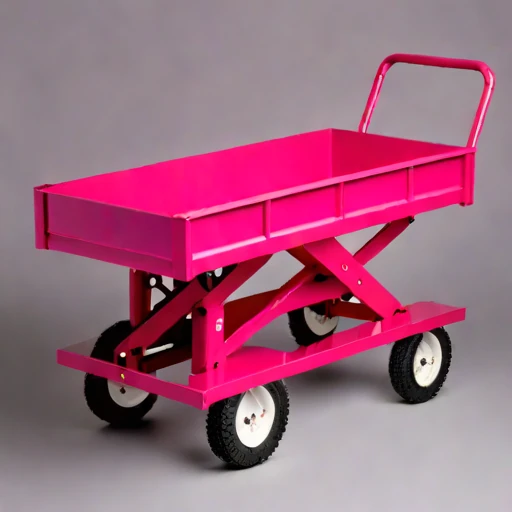 A till-surface haul cart, photographed against a plain background
