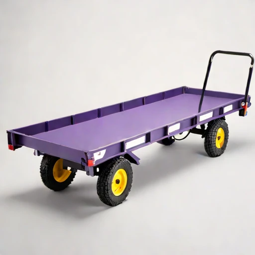A till-surface haul cart, photographed against a plain background