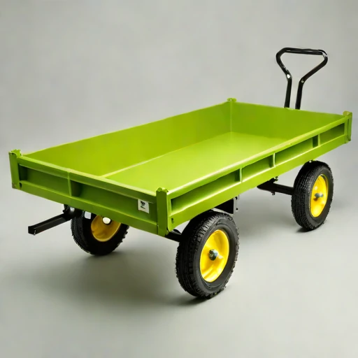 A till-surface haul cart, photographed against a plain background
