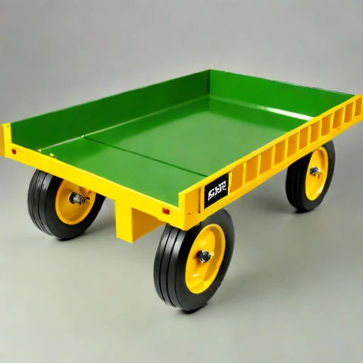 A till-surface haul cart, photographed against a plain background