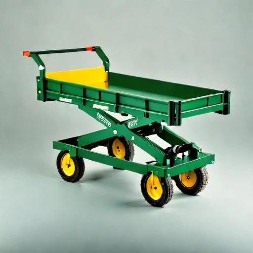 A till-surface haul cart, photographed against a plain background