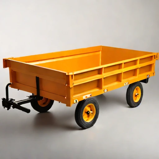 A till-surface haul cart, photographed against a plain background