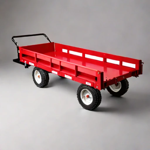 A till-surface haul cart, photographed against a plain background