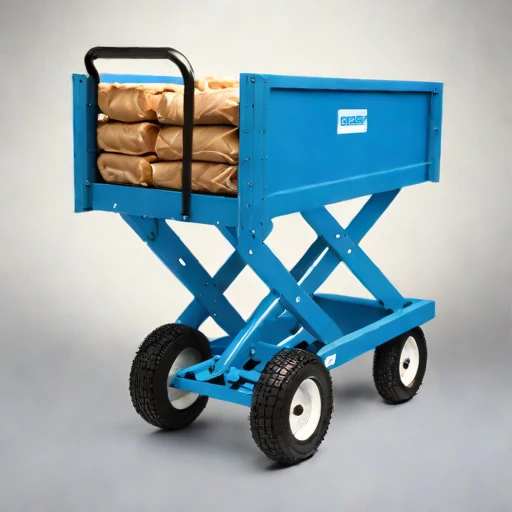 A till-surface haul cart, photographed against a plain background