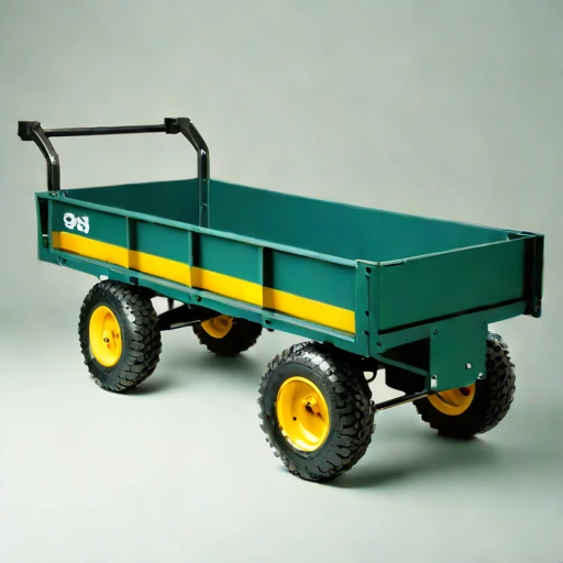 A till-surface haul cart, photographed against a plain background