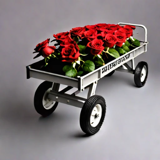 A till-surface haul cart, photographed against a plain background
