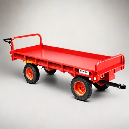 A till-surface haul cart, photographed against a plain background