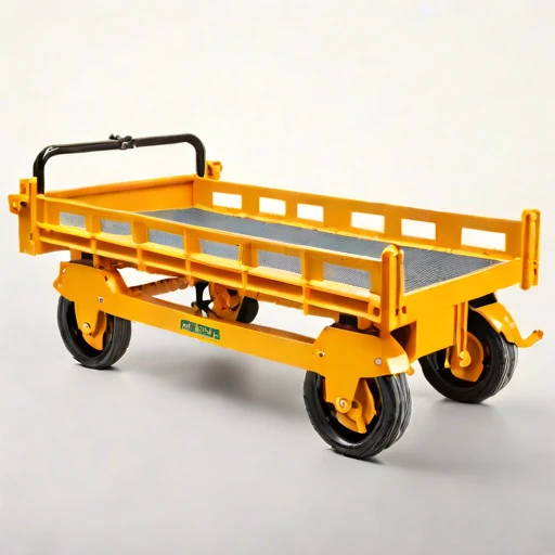 A till-surface haul cart, photographed against a plain background
