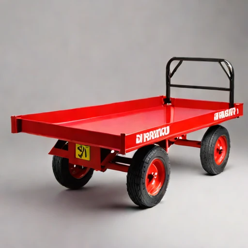 A till-surface haul cart, photographed against a plain background
