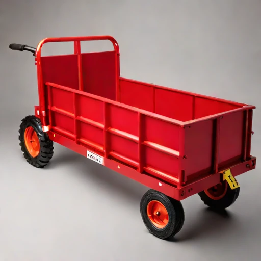 A till-surface haul cart, photographed against a plain background